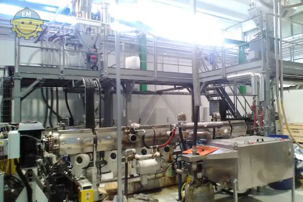 Used AMUT sheet extrusion line to process PP and ABS.